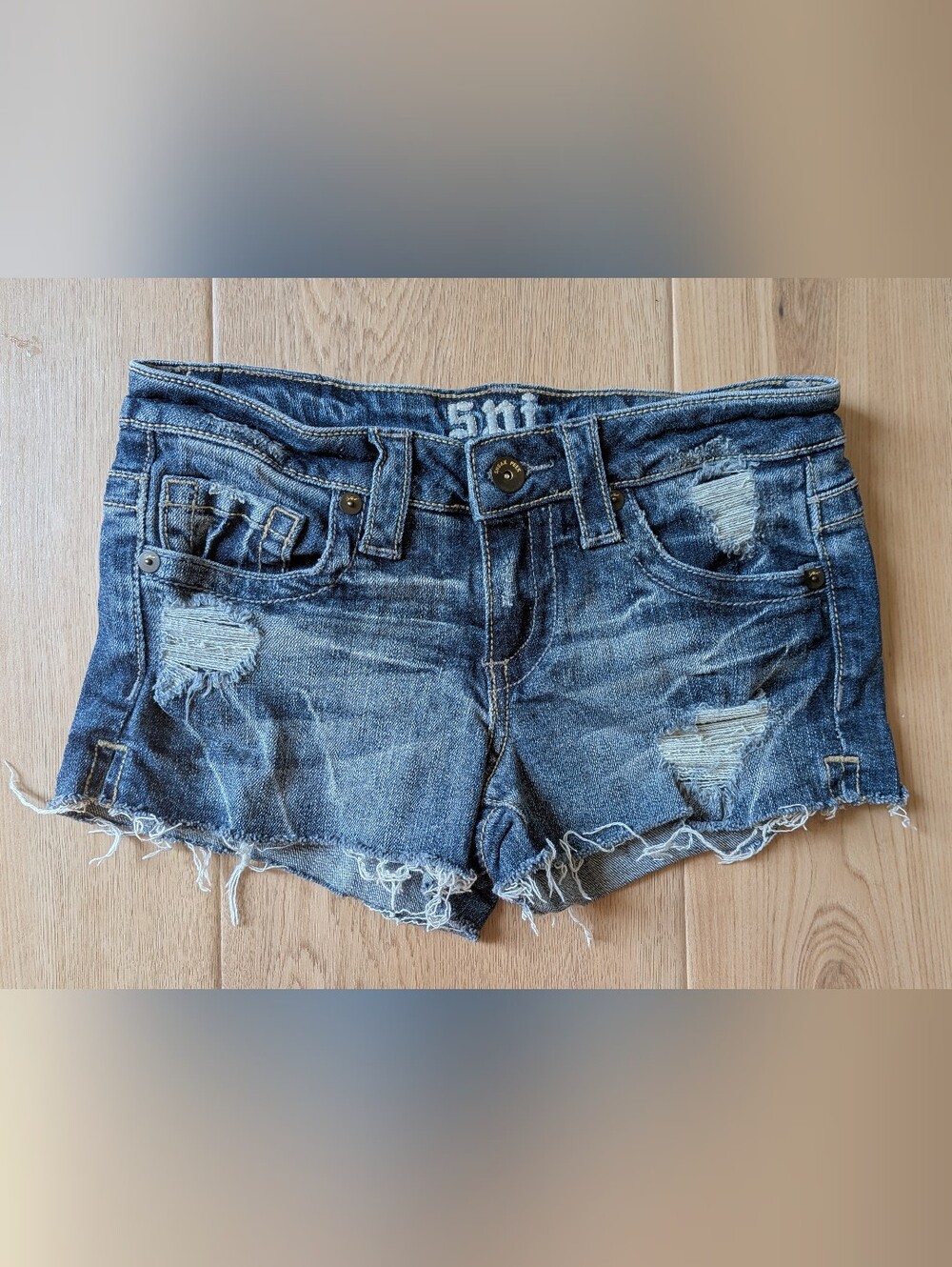 Sneak Peek Jeans Cutoff Distressed Shorts XS Low Rise